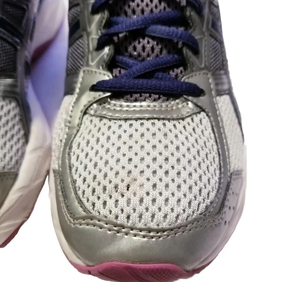 Asics Gel Contend 4 Womens Running Shoes/Sneakers Purple/Blue/Grey Size 8.5 - Picture 5 of 10
